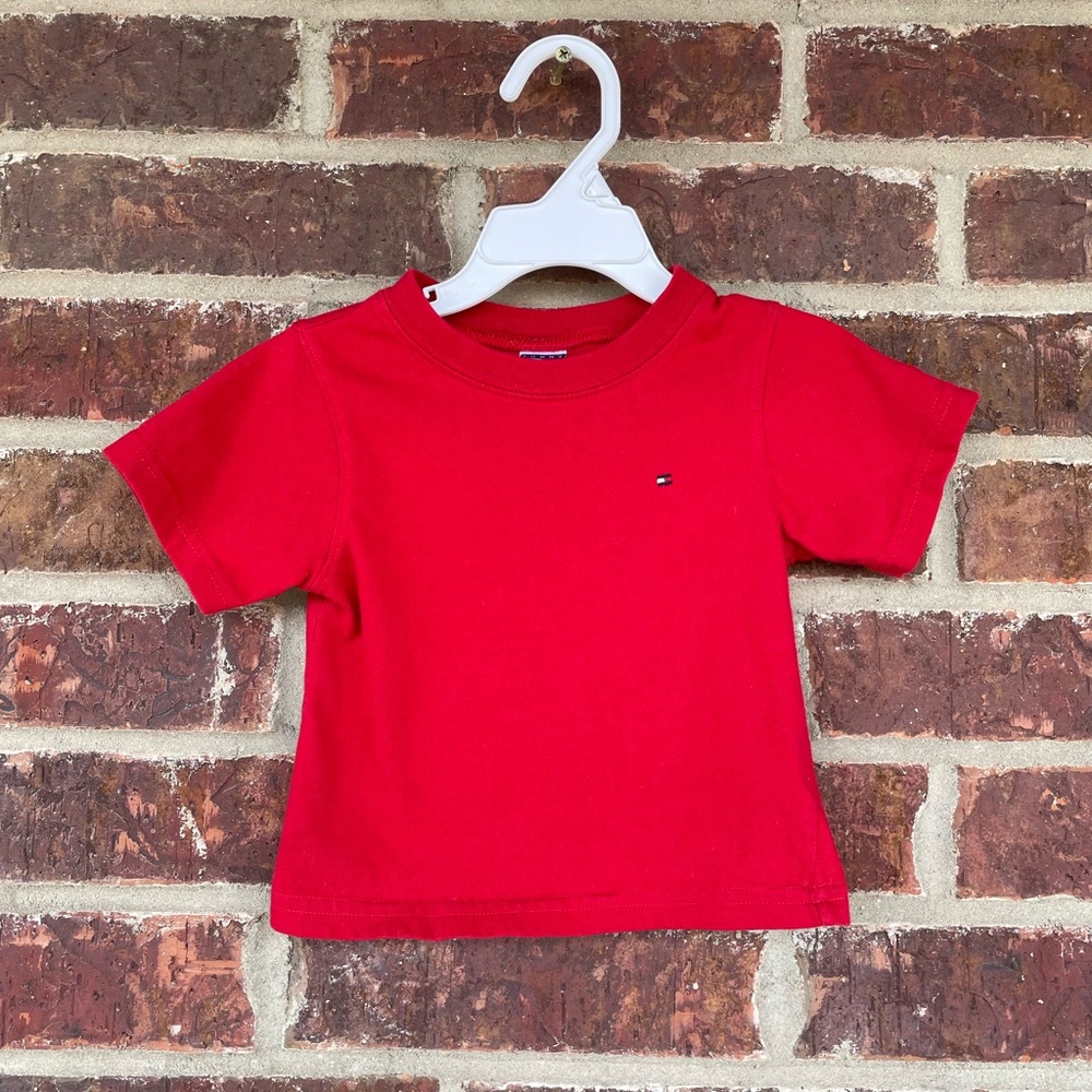 Baby Boy’s Red Tommy Hilfiger T-Shirt Size 6-12 Months